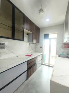 Kitchen Image of 1050 Sq.ft 3 BHK Apartment / Flat for rent in Navkar Paradise, Borivali West Mumbai for Rs. 87000