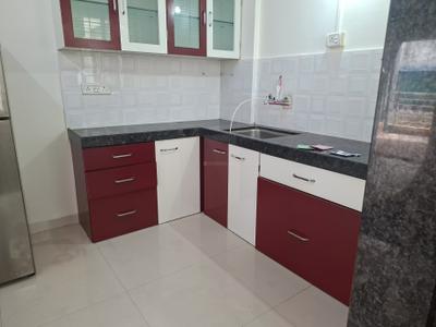 Kitchen Image of 750 Sq.ft 2 BHK Apartment / Flat for rent in Esclare Royale, Kharadi Pune for Rs. 37000
