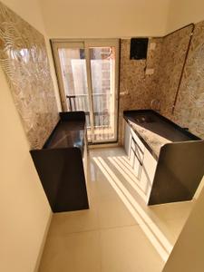 Kitchen Image of 550 Sq.ft 1 BHK Apartment / Flat for rent in Raunak Residency, Thane West Thane for Rs. 26000