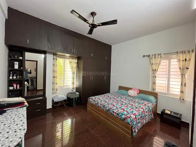 Bedroom Image of 1350 Sq.ft 2 BHK Independent House for rent in Murugeshpalya Bengaluru for Rs. 42000