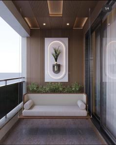 Balcony Image of 1380 Sq.ft 3 BHK Apartment / Flat for sale in Kumar Magnacity, Manjari Budruk Pune for Rs. 10000000