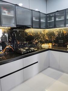 Kitchen Image of 2163 Sq.ft 3 BHK Apartment / Flat for sale in Dev Atelier, Prahlad Nagar Ahmedabad for Rs. 23000000
