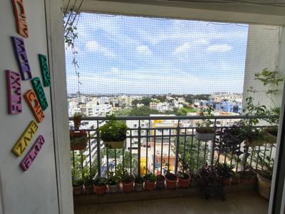 Balcony Image of 1750 Sq.ft 3 BHK Apartment / Flat for rent in Janhavi Enclave, Bommanahalli Bengaluru for Rs. 70000