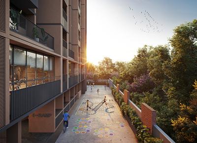 Balcony Image of 1745 Sq.ft 3 BHK Apartment / Flat for sale in Reflection, Shela Ahmedabad for Rs. 8800000