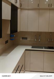 Kitchen Image of 1350 Sq.ft 3 BHK Builder Floor for rent in Kirti Nagar New Delhi for Rs. 70000
