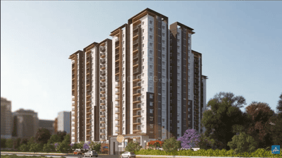 Image of 1325 Sq.ft 2 BHK Apartment / Flat for sale in Aparna Cyber Shine, Osman Nagar, Hyderabad for Rs. 11000000