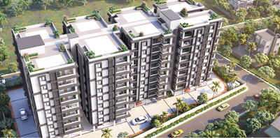 Image of 1817 Sq.ft 3 BHK Apartment / Flat for sale in Jay Jagannath Pramod Signature, Patrapada, Bhubaneswar for Rs. 13816000