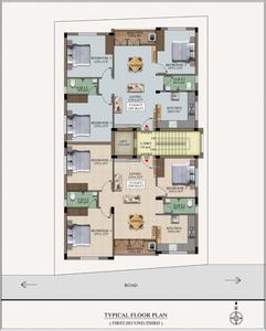 Image of 1209 Sq.ft 3 BHK Apartment / Flat for sale in Adambakkam, Chennai for Rs. 17488552