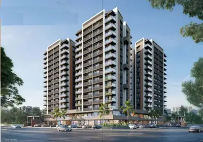 Image of 1423 Sq.ft 3 BHK Apartment / Flat for rent in Vitoria Heights, Sima Nagar, Surat for Rs. 25000
