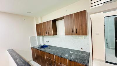Kitchen Image of 1500 Sq.ft 2 BHK Builder Floor for rent in Vishnu Puri Colony Indore for Rs. 20000