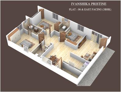 Image of 1200 Sq.ft 3 BHK Apartment / Flat for sale in Singasandra, Bengaluru for Rs. 10000000