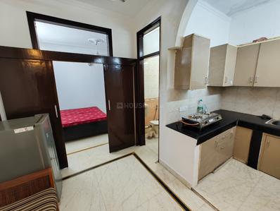 Kitchen Image of 450 Sq.ft 1 BHK Builder Floor for rent in Lajpat Nagar New Delhi for Rs. 32000