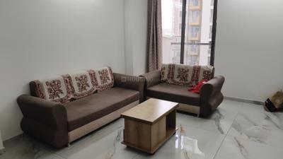 Living Room Image of 1575 Sq.ft 2 BHK Apartment / Flat for rent in Swagat Kingsland, Sargasan Gandhinagar for Rs. 28000