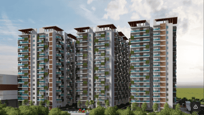 Image of 1375 Sq.ft 2 BHK Apartment / Flat for sale in Puppalaguda, Hyderabad for Rs. 11800000
