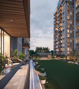 Balcony Image of 1860 Sq.ft 3 BHK Apartment / Flat for sale in Althan Surat for Rs. 8483000