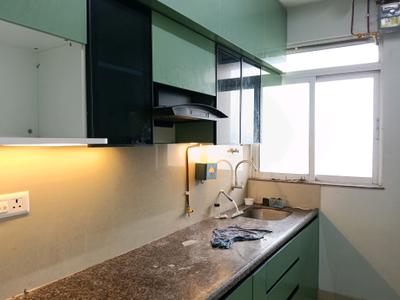 Kitchen Image of 760 Sq.ft 1 BHK Apartment / Flat for rent in Kasarvadavali Thane for Rs. 18500