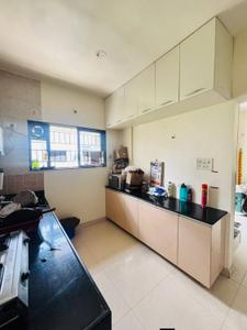 Kitchen Image of 630 Sq.ft 1 BHK Apartment / Flat for rent in Magarpatta Zinnia, Magarpatta City Pune for Rs. 29000