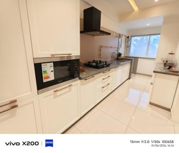 Kitchen Image of 955 Sq.ft 1 BHK Apartment / Flat for rent in Aryanparv Aarambh, Ujala Circle Ahmedabad for Rs. 26000