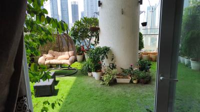 Balcony Image of 1700 Sq.ft 3 BHK Apartment / Flat for rent in Indiabulls Sky Forest A3, Parel Mumbai for Rs. 400000