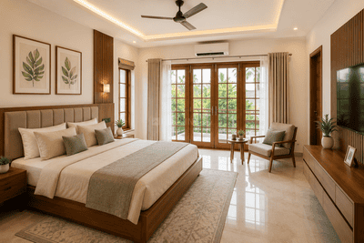 Bedroom Image of 2000 Sq.ft 3 BHK Independent House for sale in Viyyoor Thrissur for Rs. 11800000