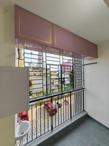 Balcony Image of 601 Sq.ft 1 BHK Apartment / Flat for rent in Olympia Opaline, Navalur Chennai for Rs. 29000