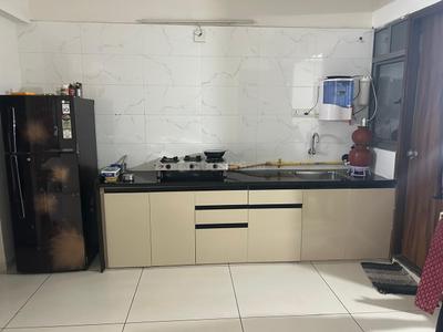 Kitchen Image of 920 Sq.ft 2 BHK Apartment / Flat for sale in Mahalakshmi Satvam Parklane, Sargasan Gandhinagar for Rs. 6700000