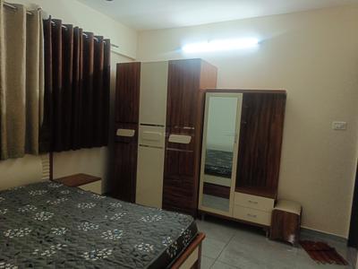 Bedroom Image of 1050 Sq.ft 2 BHK Apartment / Flat for rent in Renuka Panch Tattva, Tathawade Pune for Rs. 34999