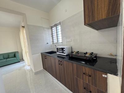 Kitchen Image of 650 Sq.ft 1 BHK Apartment / Flat for rent in Indira Nagar Bengaluru for Rs. 45000
