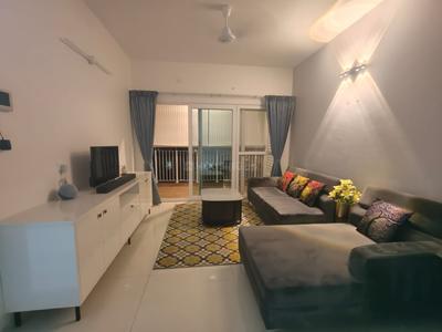 Hall Image of 1955 Sq.ft 3 BHK Apartment / Flat for rent in L And T Raintree Boulevard, Sahakara Nagar Bengaluru for Rs. 118000