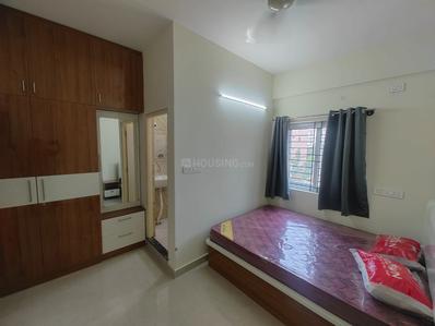 Bedroom Image of 650 Sq.ft 1 BHK Apartment / Flat for rent in Nagavara Bengaluru for Rs. 30000