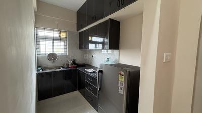 Kitchen Image of 650 Sq.ft 1 BHK Apartment / Flat for rent in Whitefield Bengaluru for Rs. 27000