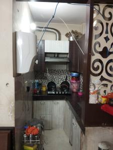 Kitchen Image of 600 Sq.ft 2 BHK Apartment / Flat for sale in Globe Homes, Uttam Nagar New Delhi for Rs. 2200000