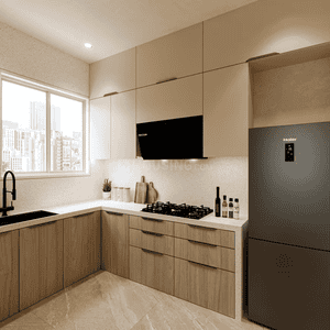 Image of 632 Sq.ft 2 BHK Apartment / Flat for sale in Raheja Lunaris 1 Callisto, Juinagar, Navi Mumbai for Rs. 11200000