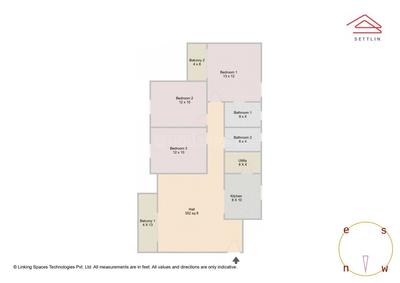 Image of 1508 Sq.ft 3 BHK Apartment / Flat for sale in Godrej Lakeside Orchard by Godrej Properties Ltd. , Chikkakannalli, Bengaluru for Rs. 21070000