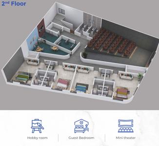 Image of 1265 Sq.ft 3 BHK Apartment / Flat for sale in Sukhwani Skylines, Wakad, Pune for Rs. 11500000