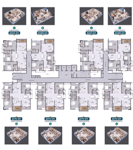 Image of 1360 Sq.ft 2 BHK Apartment / Flat for sale in EIPL Cornerstone, Puppalaguda, Hyderabad for Rs. 13200000