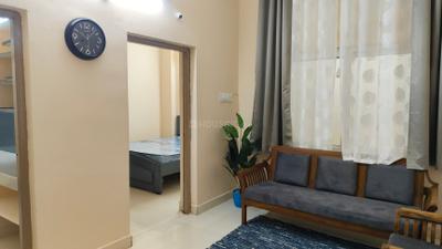 Living Room Image of 410 Sq.ft 1 BHK Apartment / Flat for rent in Begumpet Hyderabad for Rs. 20000