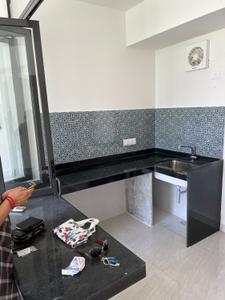 Kitchen Image of 450 Sq.ft 1 BHK Apartment / Flat for rent in Lodha Crown, Thane West Thane for Rs. 25500