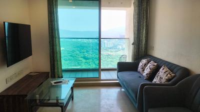 Living Room Image of 1000 Sq.ft 2 BHK Apartment / Flat for sale in Aurum Q Residences, Ghansoli Navi Mumbai for Rs. 20000000