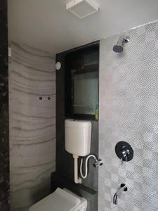 Common Bathroom Image of 740 Sq.ft 1 BHK Apartment / Flat for rent in Unnati Woods Phase 7, Kasarvadavali Thane for Rs. 16002