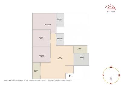 Image of 1553 Sq.ft 3 BHK Apartment / Flat for sale in Sobha Ayana At Dream Acres Wing 60 To 71 by Sobha Limited, Balagere, Bengaluru for Rs. 26000000