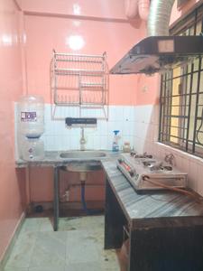 Kitchen Image of 700 Sq.ft 1 BHK Apartment / Flat for rent in Narendrapur Kolkata for Rs. 17000