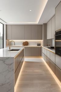 Kitchen Image of 1600 Sq.ft 3 BHK Apartment / Flat for sale in Galaxy Ritz Marina, West Hill Kozhikode for Rs. 13000000