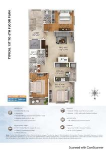 Image of 1600 Sq.ft 3 BHK Apartment / Flat for sale in Jaiprakash Nagar, Nagpur for Rs. 9200000