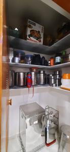 Kitchen Image of 700 Sq.ft 2 BHK Apartment / Flat for rent in Aawaass River Front, Randesan Gandhinagar for Rs. 19000