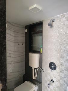 Common Bathroom Image of 550 Sq.ft 1 BHK Apartment / Flat for rent in Puraniks Kanchan Pushp Society, Kasarvadavali Thane for Rs. 26000