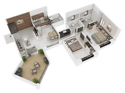 Image of 840 Sq.ft 2 BHK Apartment / Flat for sale in Saheel Landmarc, Hinjawadi Phase 3, Pune for Rs. 9000000