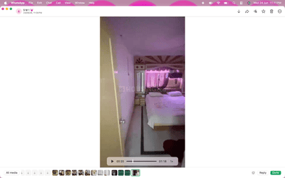 Bedroom Image of 1200 Sq.ft 2 BHK Apartment / Flat for rent in Adajan Surat for Rs. 21000