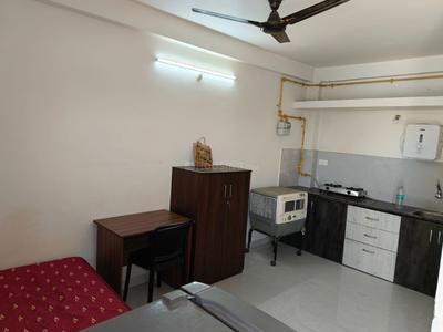 Kitchen Image of 450 Sq.ft 1 RK Apartment / Flat for rent in Mahalakshmi Nagar Indore for Rs. 10500