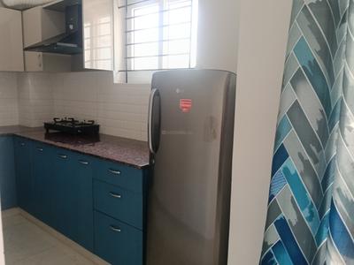 Kitchen Image of 750 Sq.ft 1 BHK Apartment / Flat for rent in Thanisandra Bengaluru for Rs. 27000